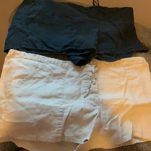 2 pairs of 100 percent linen shorts XL